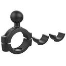 RAM Mount Torque 1-1/8" - 1-1/2" Diameter Handlebar/Rail Base w/1" Ball [RAM-B-408-112-15U] - Essenbay Marine