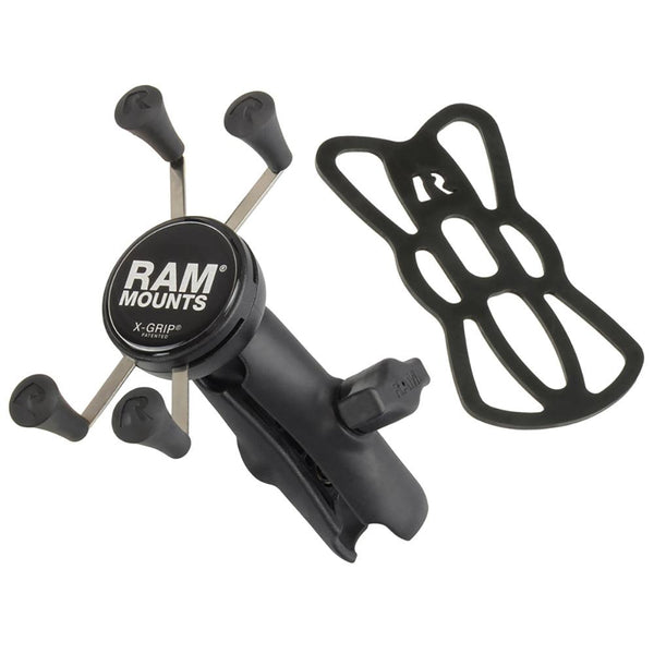 RAM Mount Universal X-Grip Cell Phone Cradle w/Double Socket Arm [RAP-HOL-UN7B-201U] - Essenbay Marine