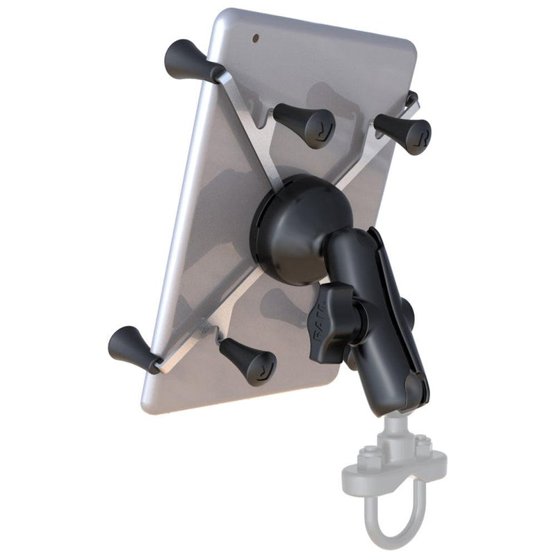 RAM Mount Universal X-Grip Cradle with 1" Ball & STANDARD Length Double Socket Arm f/7" Tablets [RAM-HOL-UN8B-201U] - Essenbay Marine