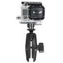 RAM Mount GoPro Hero Adapter with Double Socket Arm [RAM-B-202-GOP1-201U] - Essenbay Marine