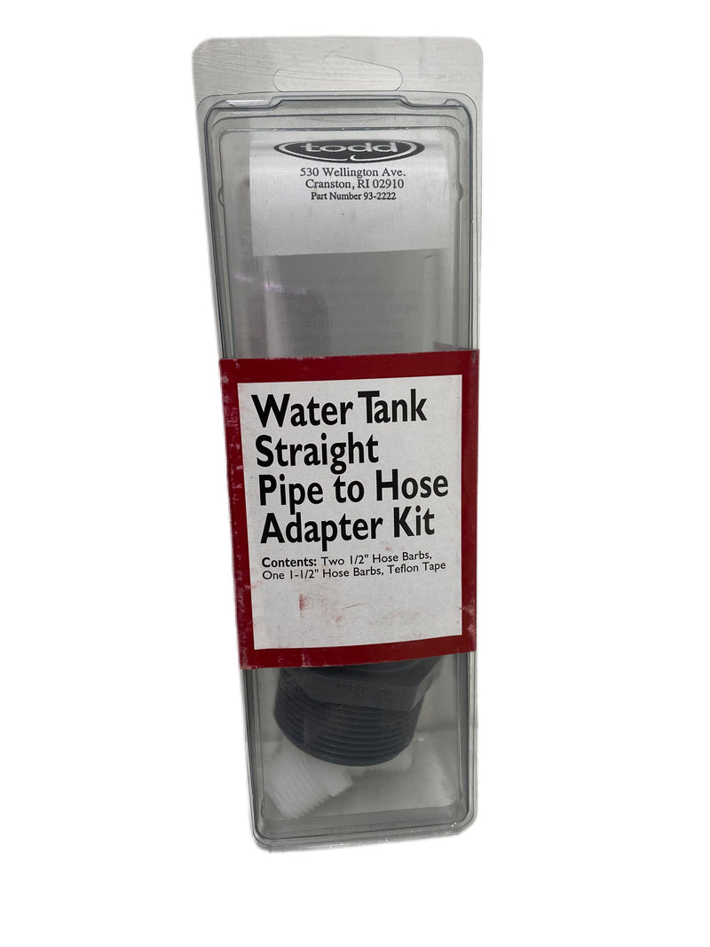 Todd Water Tank Straight Pipe to Hose Adapter Kit   Part