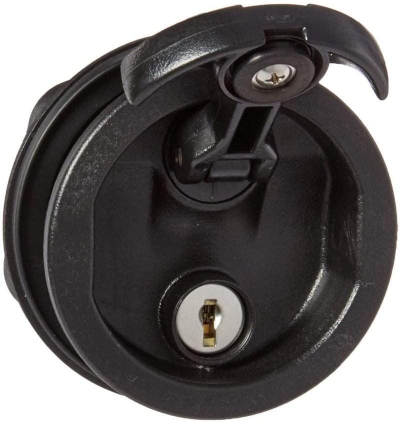 Whitecap Locking T-Handle Latch Black Nylon 3226BC - Essenbay Marine