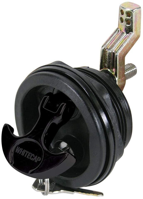 Whitecap Locking T-Handle Latch Black Nylon 3226BC - Essenbay Marine