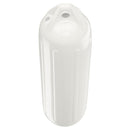 Polyform NF-4 Heavy Duty Twin Eye Fender 6.4" X 21.6" - White [NF-4 WHITE] - Essenbay Marine