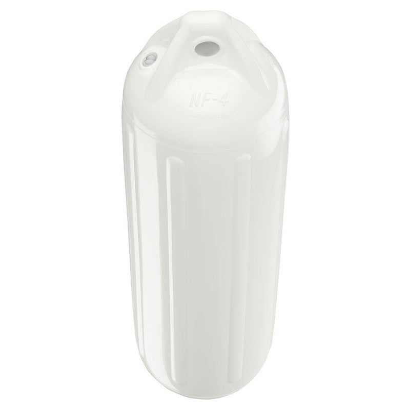 Polyform NF-4 Heavy Duty Twin Eye Fender 6.4" X 21.6" - White [NF-4 WHITE] - Essenbay Marine