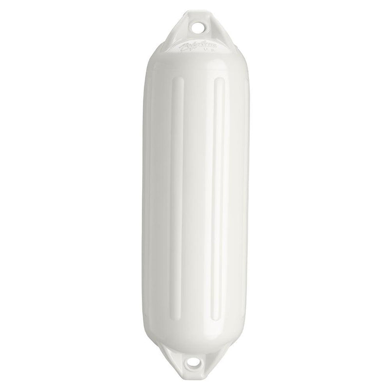 Polyform NF-4 Heavy Duty Twin Eye Fender 6.4" X 21.6" - White [NF-4 WHITE] - Essenbay Marine