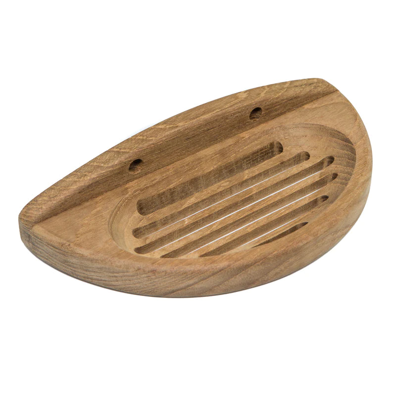 WhiteCap Teak Oval Soap Dish Part 62315 - Essenbay Marine