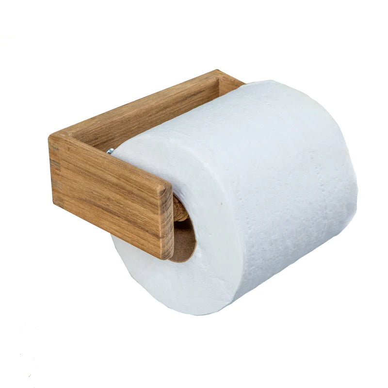 Whitecap Teak Single Toilet Paper Rack Part 62322 - Essenbay Marine