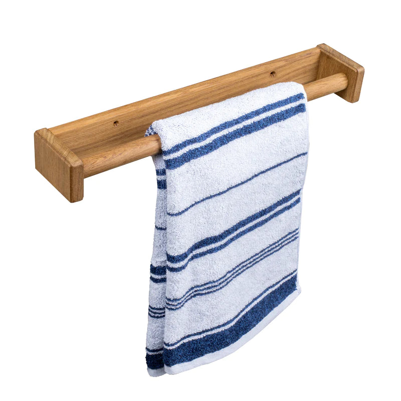 Whaite Car Teak Towel Rack 16" W x 1-7/8" H x 3" D Part 62334 - Essenbay Marine