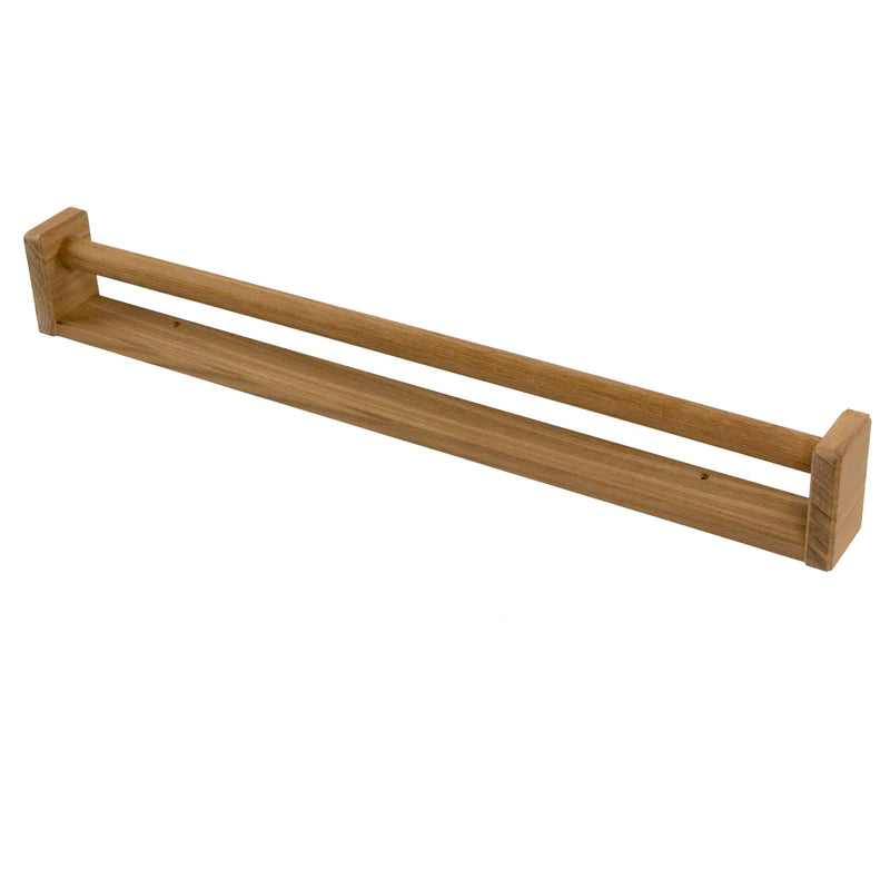 Whitecap Teak Long Towel Rack 22" W x 1-7/8" H x 3" D  Part 62336 - Essenbay Marine