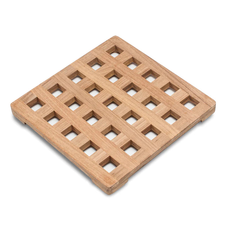 Whitecap Teak Large 8" Square Trivet / Hot Plate / Pot Holder Part 62421 - Essenbay Marine