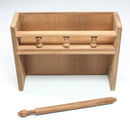 Whitecap Teak Spice Rack with Paper Towel Holder Part 62446 - Essenbay Marine