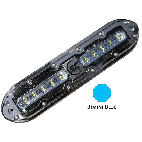 Shadow-Caster SCM-10 LED Underwater Light w/20' Cable - 316 SS Housing - Bimini Blue [SCM-10-BB-20] - Essenbay Marine