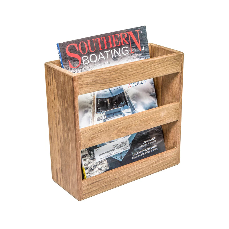 Whitecap Teak Magazine Utility Storage Rack Part 62504 - Essenbay Marine