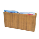 Whitecap Teak Double Wide Magazine Storage Rack Part 62508 - Essenbay Marine