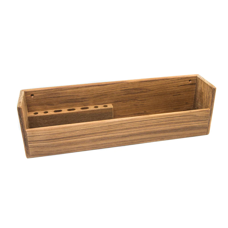 Whitecap Teak Navigation Desk Organizer Tray Part 62532 - Essenbay Marine