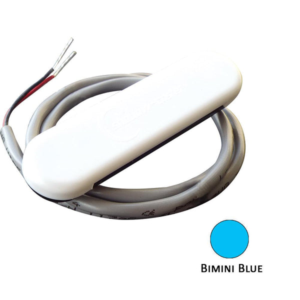 Shadow-Caster Courtesy Light w/2' Lead Wire - White ABS Cover - Bimini Blue - 4-Pack [SCM-CL-BB-4PACK] - Essenbay Marine