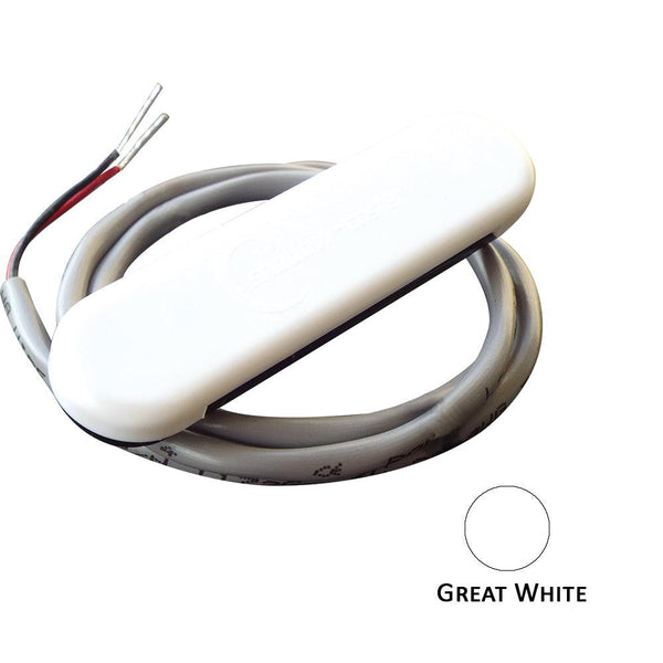 Shadow-Caster Courtesy Light w/2' Lead Wire - White ABS Cover - Great White - 4-Pack [SCM-CL-GW-4PACK] - Essenbay Marine