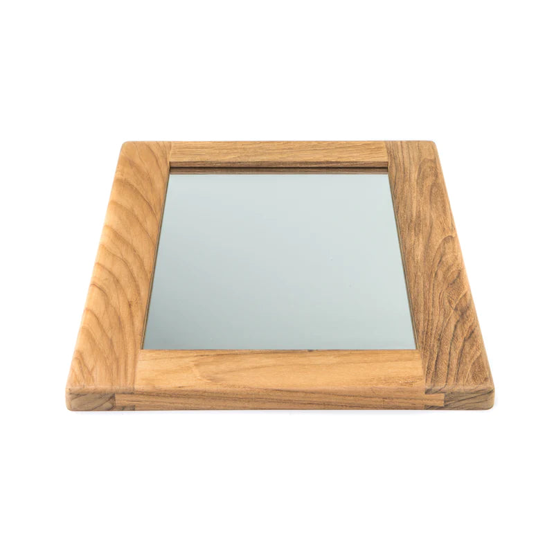 Whitecap Teak Rectangular Mirror 11" W x 15" H Part 62544 - Essenbay Marine