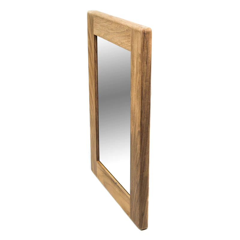 Whitecap Teak Rectangular Mirror 11" W x 15" H Part 62544 - Essenbay Marine