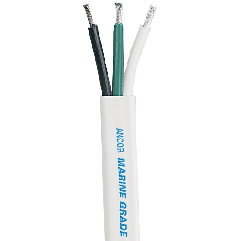 Ancor White Triplex Cable - 14/3 AWG - Flat - 250' [131525] - Essenbay Marine