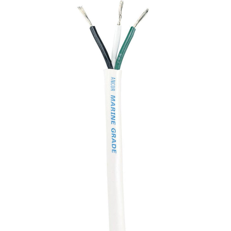 Ancor White Triplex Cable - 16/3 AWG - Round - 100' [133710] - Essenbay Marine