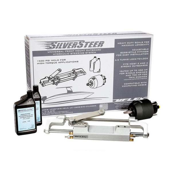 Uflex SilverSteer 2.0 High-Performance Front Mount Outboard Hydraulic Steering System - 1500PSI FM V2 [SILVERSTEER2.0B] - Essenbay Marine