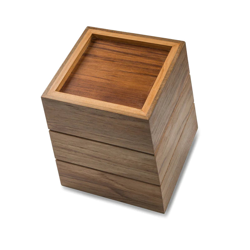 WhiteCap Teak Large Waste Basket Part 63100 - Essenbay Marine