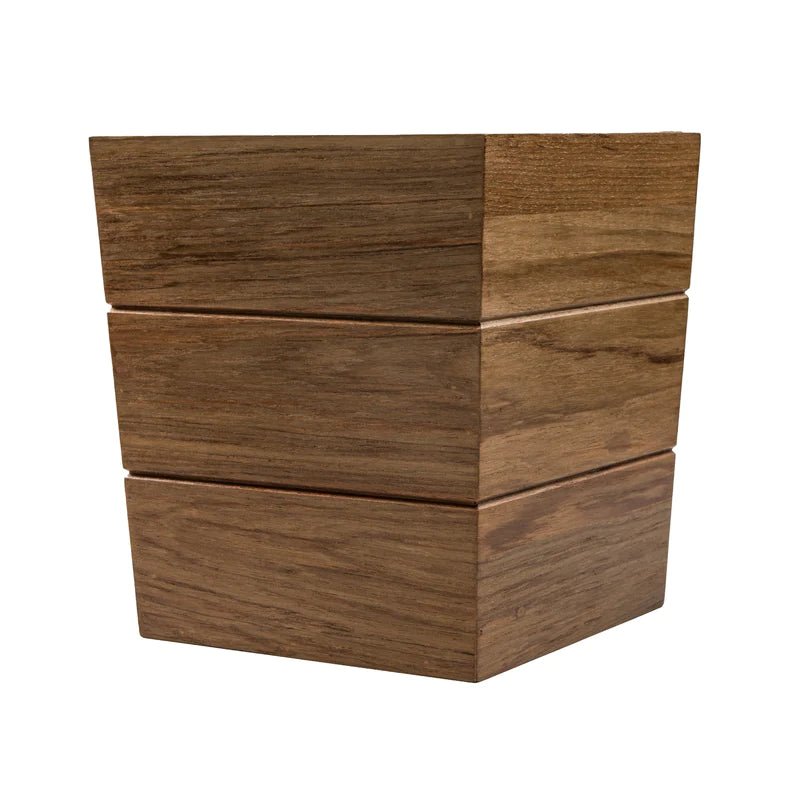 WhiteCap Teak Large Waste Basket Part 63100 - Essenbay Marine