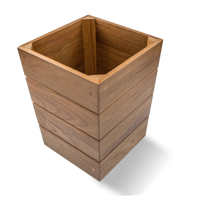 WhiteCap Teak Small Waste Basket Part 63102 - Essenbay Marine