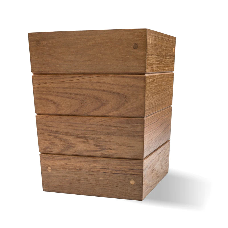 WhiteCap Teak Small Waste Basket Part 63102 - Essenbay Marine