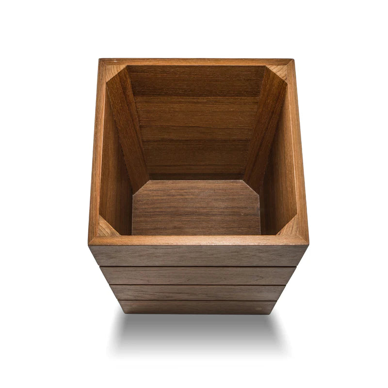 WhiteCap Teak Small Waste Basket Part 63102 - Essenbay Marine