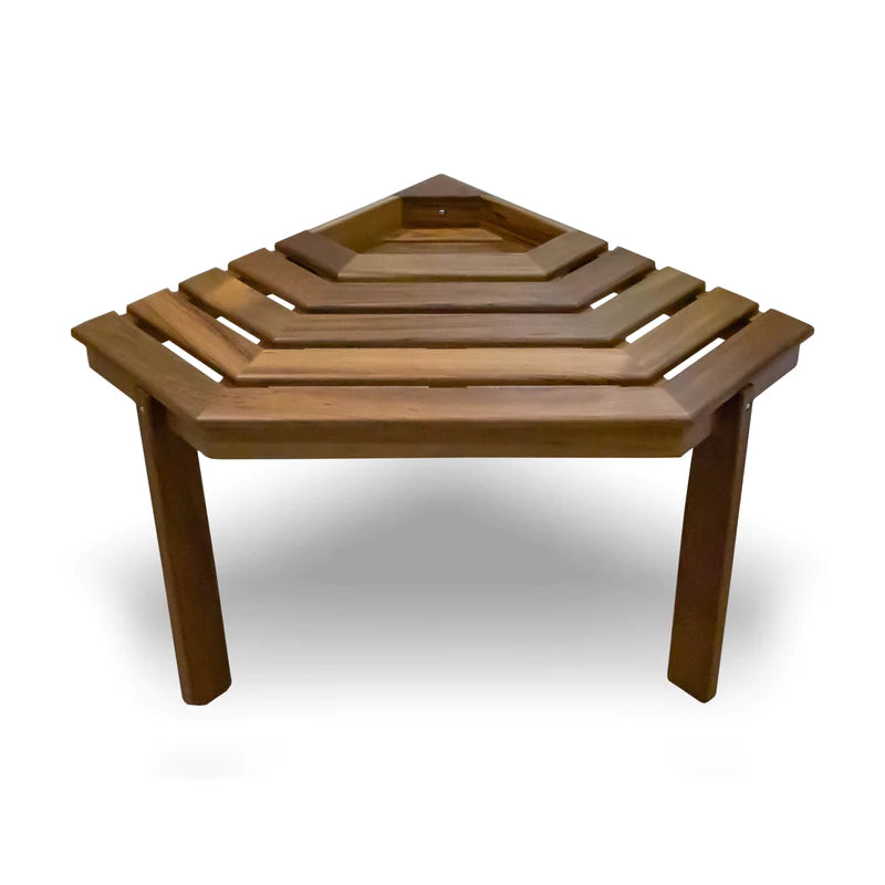 Whitecap Teak Corner Shower Seat / Stool Part 63106 - Essenbay Marine