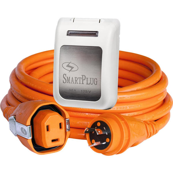 SmartPlug 30 Amp Dual Configuration 50 Cordset w/Tinned Wire Twist-Type Connector  30 Amp Non-Metallic White Inlet [C30503BM30PW] - Essenbay Marine
