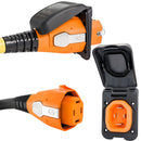 SmartPlug 50 Amp Non Metallic Black Inlet  Plug Combo - Boat  RV [B50ASSYPB] - Essenbay Marine