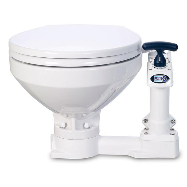 Jabsco Manual Marine Toilet - Regular Bowl w/Soft Close Lid [29120-5100] - Essenbay Marine