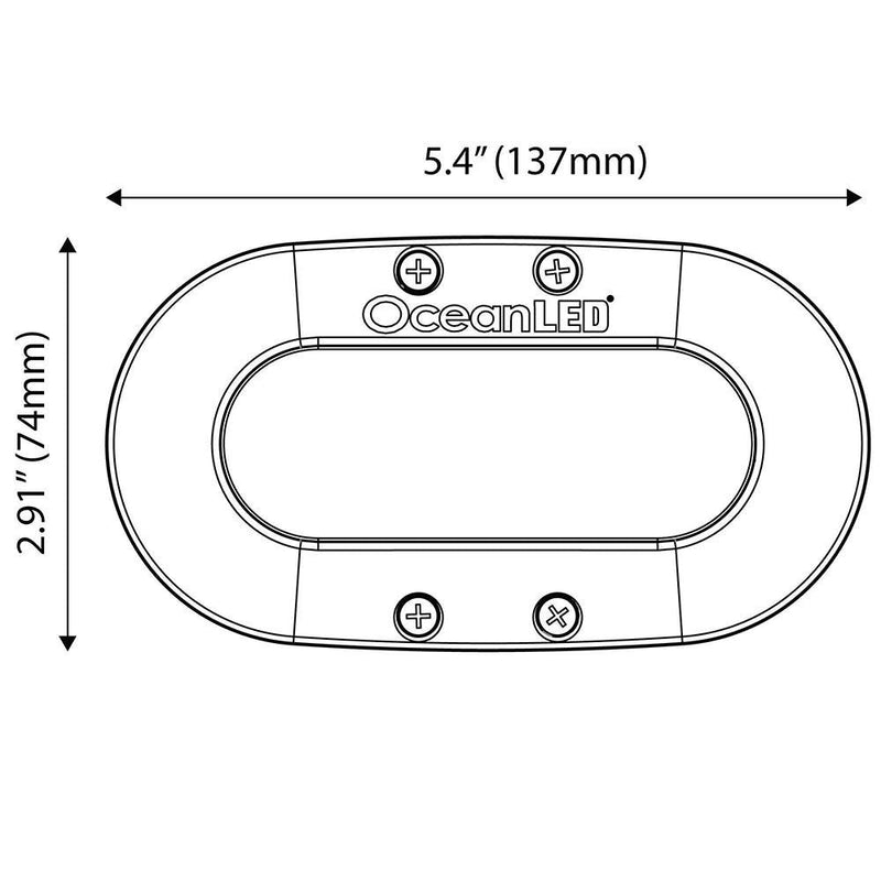 OceanLED X-Series X4 - White LEDs [012301W] - Essenbay Marine