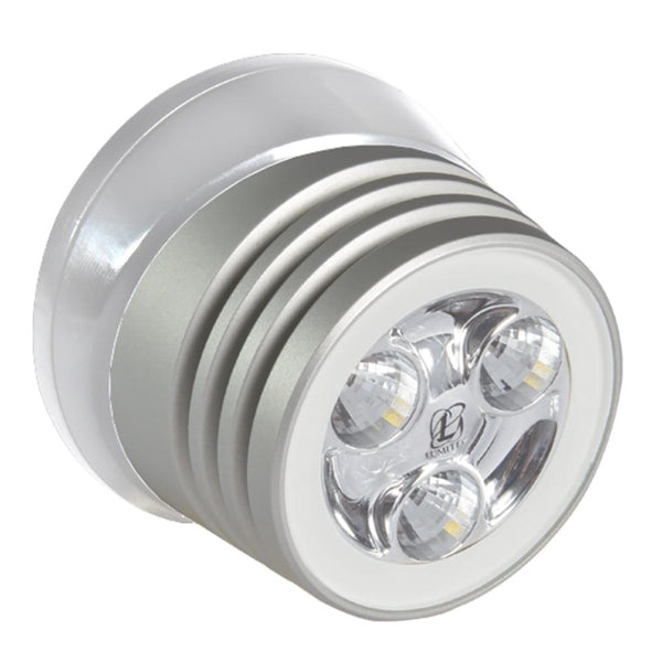 Lumitec Zephyr LED Spreader/Deck Light - Brushed White Base - White Non-Dimming [101325] - Essenbay Marine