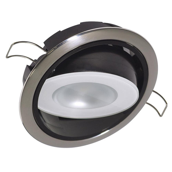 Lumitec Mirage Positionable Down Light - Spectrum RGBW Dimming - Polished Bezel [115117] - Essenbay Marine