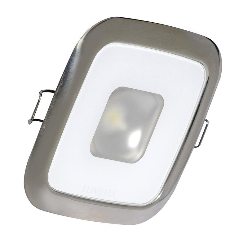 Lumitec Square Mirage Down Light - White Dimming, Red/Blue Non-Dimming - Polished Bezel [116118] - Essenbay Marine