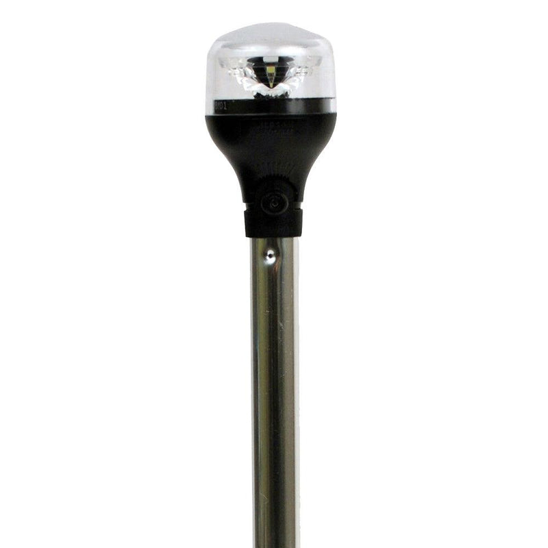 Attwood LightArmor Plug-In Base - 2 Pin - Black - Teardrop - Tiny Boat Nation