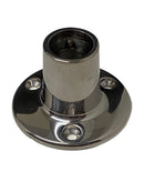 Marine Hardware SS Rail Fitting 7/8" 90 Degree Round Base SSFB66039 - Essenbay Marine