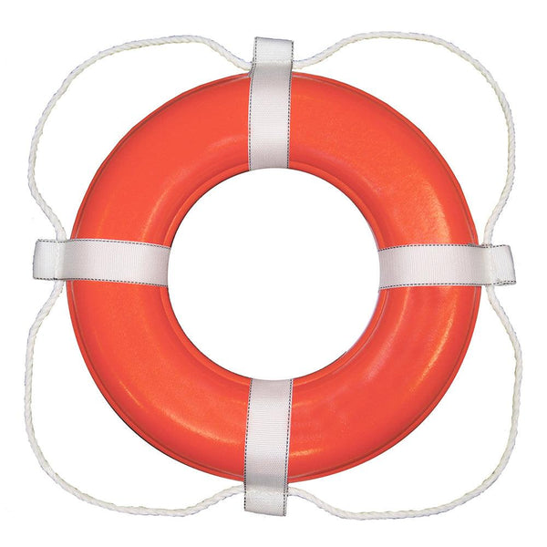 Taylor Made Foam Ring Buoy - 20" - Orange w/White Grab Line [363] - Essenbay Marine