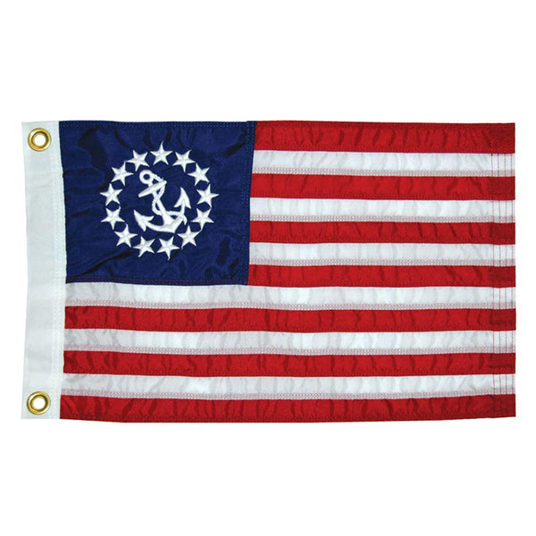 Taylor Made 12" x 18" Deluxe Sewn US Yacht Ensign Flag [8118] - Essenbay Marine