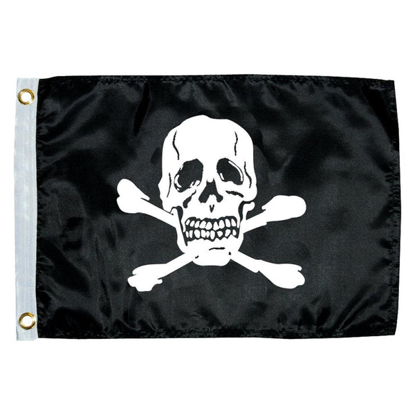 Taylor Made 12" x 18" Jolly Roger Novelty Flag [1818] - Essenbay Marine