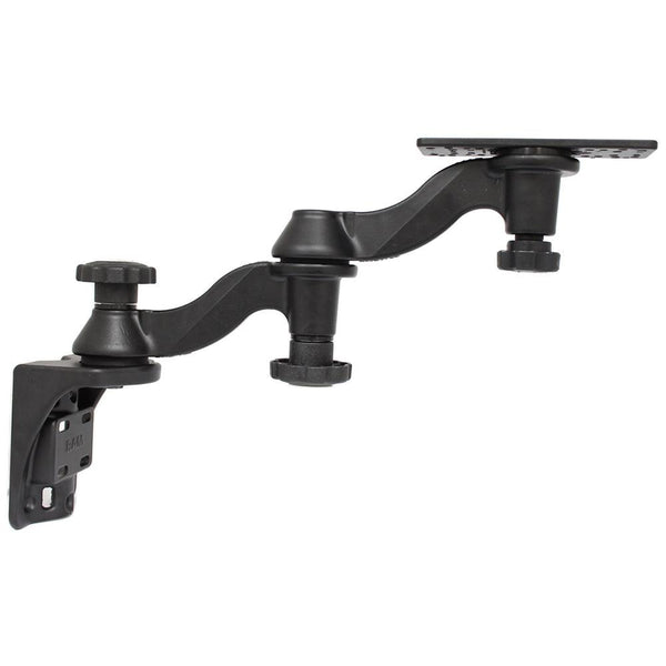 RAM Mount Vertical Double 6" Swing Arms w/6.25" X 2" Rectangle Base & Vertical Mounting Base [RAM-109V-1U] - Essenbay Marine