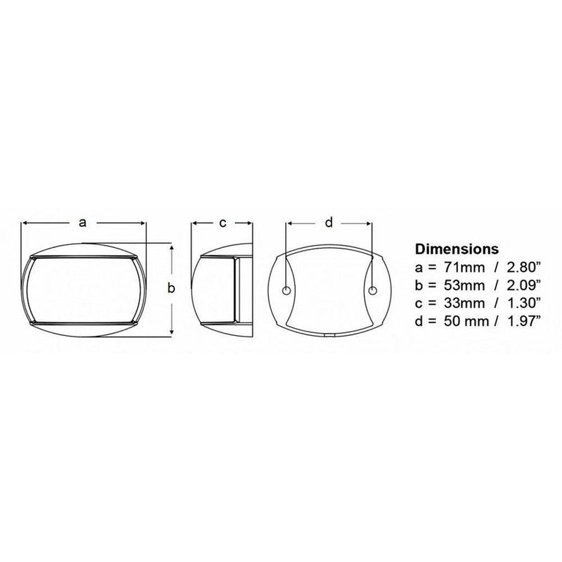 Hella Marine NaviLED Port & Starboard Pair - 2nm - Clear Lens/White Housing [980520911] - Essenbay Marine