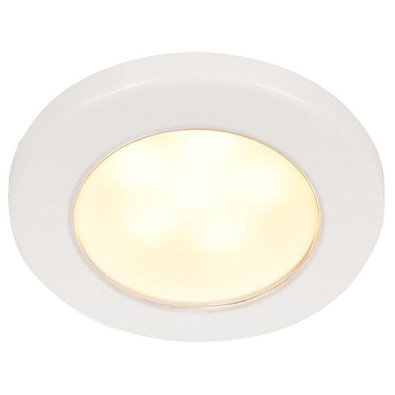 Hella Marine EuroLED 75 3" Round Screw Mount Down Light - Warm White LED - White Plastic Rim - 12V [958109011] - Essenbay Marine