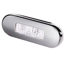 Hella Marine Surface Mount Oblong LED Courtesy Lamp - White LED - Stainless Steel Bezel [980869301] - Essenbay Marine