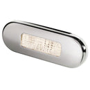 Hella Marine Surface Mount Oblong LED Courtesy Lamp - Warm White LED - Stainless Steel Bezel [980869401] - Essenbay Marine
